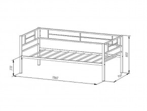 Кровать металлическая Лорка Коричневый в Сатке - satka.mebel74.com | фото 2