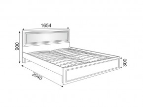 Кровать мягкая Беатрис модуль 10 Дуб млечный в Сатке - satka.mebel74.com | фото 2