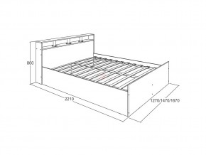 Кровать Ольга 17 1400 в Сатке - satka.mebel74.com | фото 2