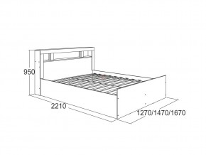 Кровать Ольга 19 1200 в Сатке - satka.mebel74.com | фото 2