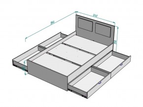 Кровать Ольга L37 ширина 1200 в Сатке - satka.mebel74.com | фото 3