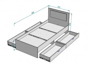 Кровать Ольга L38 ширина 900 в Сатке - satka.mebel74.com | фото 3