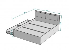 Кровать Ольга L40 ширина 1600 в Сатке - satka.mebel74.com | фото 3