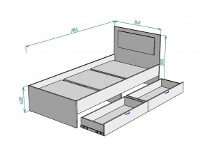 Кровать Ольга L47 ширина 900 в Сатке - satka.mebel74.com | фото 3