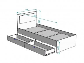 Кровать Ольга L48 ширина 900 в Сатке - satka.mebel74.com | фото 3