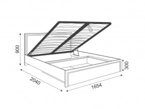 Кровать подъемная Беатрис модуль 8 Дуб млечный в Сатке - satka.mebel74.com | фото 2