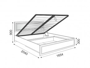 Кровать подъемная со спинкой Беатрис 11 Орех в Сатке - satka.mebel74.com | фото 2