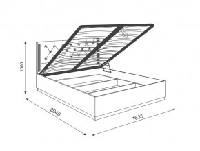 Кровать с подъемным механизмом М25 Тиффани в Сатке - satka.mebel74.com | фото 3