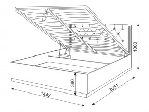 Кровать с подъемным механизмом М26 Тиффани в Сатке - satka.mebel74.com | фото 3