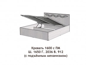 Кровать с подъёмный механизмом Диана 1600 в Сатке - satka.mebel74.com | фото 3