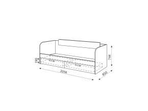 Кровать с ящиками Дуглас Модуль №13 в Сатке - satka.mebel74.com | фото 2