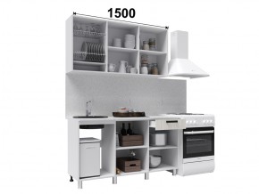 Кухня Диор 1500 дуб крафт белый/дуб крафт табачный в Сатке - satka.mebel74.com | фото 2