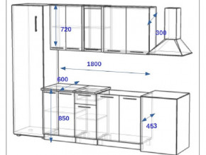 Кухонный гарнитур 10Р РоялВуд 1800 мм в Сатке - satka.mebel74.com | фото 2