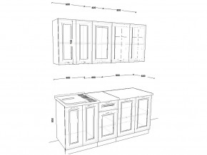 Кухонный гарнитур 14 Белый Вегас 1800 мм в Сатке - satka.mebel74.com | фото 2