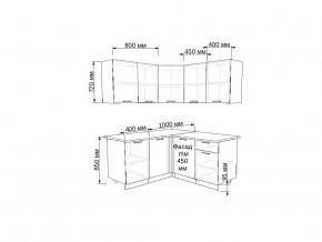 Кухонный гарнитур 17 Грецкий орех 1400х1450 в Сатке - satka.mebel74.com | фото 2