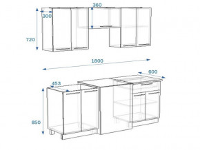 Кухонный гарнитур 1Р РоялВуд 1800 мм в Сатке - satka.mebel74.com | фото 2