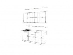 Кухонный гарнитур 23 Лофт 1800 мм в Сатке - satka.mebel74.com | фото 2