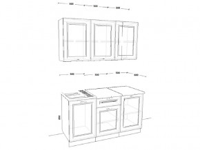 Кухонный гарнитур 4 Белый Вегас 1500 мм в Сатке - satka.mebel74.com | фото 2