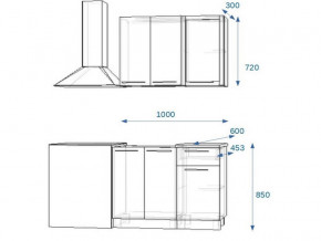 Кухонный гарнитур 5Р РоялВуд 1000 мм в Сатке - satka.mebel74.com | фото 2