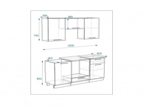 Кухонный гарнитур 6а Грецкий орех 1600 в Сатке - satka.mebel74.com | фото 2