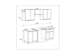 Кухонный гарнитур 7 Грецкий орех 1800 в Сатке - satka.mebel74.com | фото 2