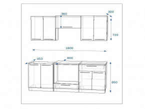 Кухонный гарнитур 7а Грецкий орех 1800 в Сатке - satka.mebel74.com | фото 2