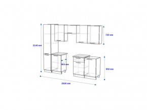 Кухонный гарнитур 7Р РоялВуд 2500 мм в Сатке - satka.mebel74.com | фото 2