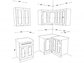 Кухонный гарнитур 8 Белый Вегас 1600х1200 мм в Сатке - satka.mebel74.com | фото 2