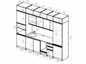 Кухонный гарнитур Адажио люкс 3000 мм в Сатке - satka.mebel74.com | фото 6