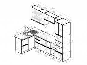 Кухонный гарнитур Адажио мега прайм 1500х2700 мм в Сатке - satka.mebel74.com | фото 6