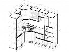 Кухонный гарнитур Амели оптима 1800х2400 мм в Сатке - satka.mebel74.com | фото 6