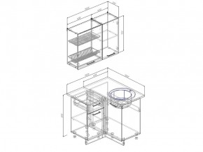 Кухонный гарнитур Антрацит 1000х1000 в Сатке - satka.mebel74.com | фото 3