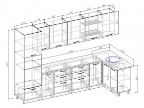 Кухонный гарнитур Антрацит 3200х1400 в Сатке - satka.mebel74.com | фото 3