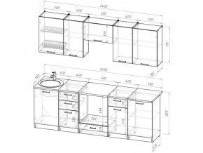 Кухонный гарнитур Антика базис 2400 мм в Сатке - satka.mebel74.com | фото 3