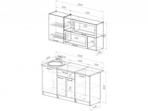 Кухонный гарнитур Антика стандарт 1600 мм в Сатке - satka.mebel74.com | фото 6