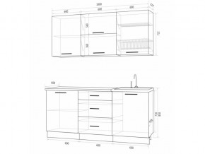 Кухонный гарнитур Флоренс Грин 1800 в Сатке - satka.mebel74.com | фото 3