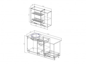 Кухонный гарнитур Жемчуг 1600 в Сатке - satka.mebel74.com | фото 3