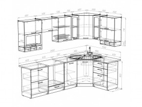 Кухонный гарнитур Кира гранд оптима 2600х1500 мм в Сатке - satka.mebel74.com | фото 5