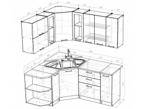 Кухонный гарнитур Кира оптима 1500х1800 мм в Сатке - satka.mebel74.com | фото 5