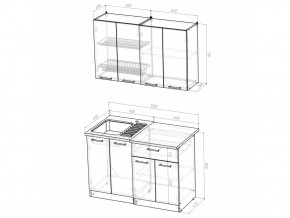 Кухонный гарнитур Лариса лайт 1 1200 мм в Сатке - satka.mebel74.com | фото 2