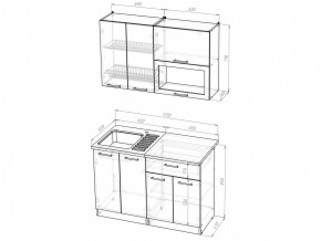 Кухонный гарнитур Лариса лайт 2 1200 мм в Сатке - satka.mebel74.com | фото 5