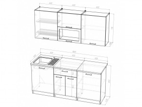 Кухонный гарнитур Лариса макси 1 1800 мм в Сатке - satka.mebel74.com | фото 5