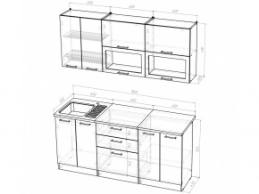 Кухонный гарнитур Лариса макси 2 1800 мм в Сатке - satka.mebel74.com | фото 5