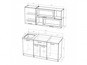 Кухонный гарнитур Лариса стандарт 1 1600 мм в Сатке - satka.mebel74.com | фото 5