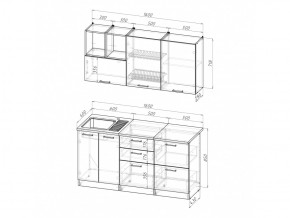 Кухонный гарнитур Лариса стандарт 4 1600 мм в Сатке - satka.mebel74.com | фото 5