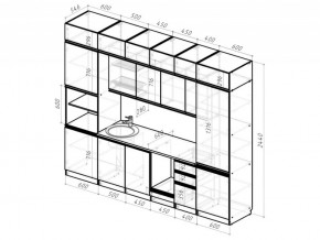 Кухонный гарнитур Лоретта люкс 3000 мм в Сатке - satka.mebel74.com | фото 6