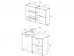 Кухонный гарнитур Лотос лайт 1200 мм в Сатке - satka.mebel74.com | фото 6