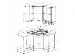 Кухонный гарнитур Лира литл 1500х1200 мм в Сатке - satka.mebel74.com | фото 4