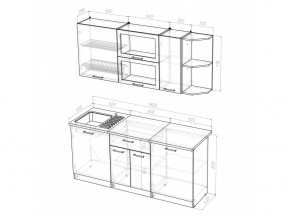 Кухонный гарнитур Лира макси 1800 мм в Сатке - satka.mebel74.com | фото 5