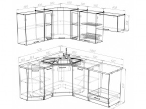 Кухонный гарнитур Лира мега оптима 2000х1500 мм в Сатке - satka.mebel74.com | фото 4